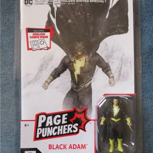 DC PAGE PUNCHERS BLACK ADAM 3” Figure ENDLESS WINTER SPECIAL #1 - Picture 4 of 7